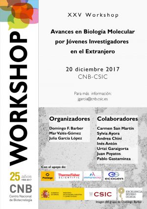 XXV Workshop AVANCES EN BIOLOGÍA MOLECULAR POR JÓVENES INVESTIGADORES EN EL EXTRANJERO