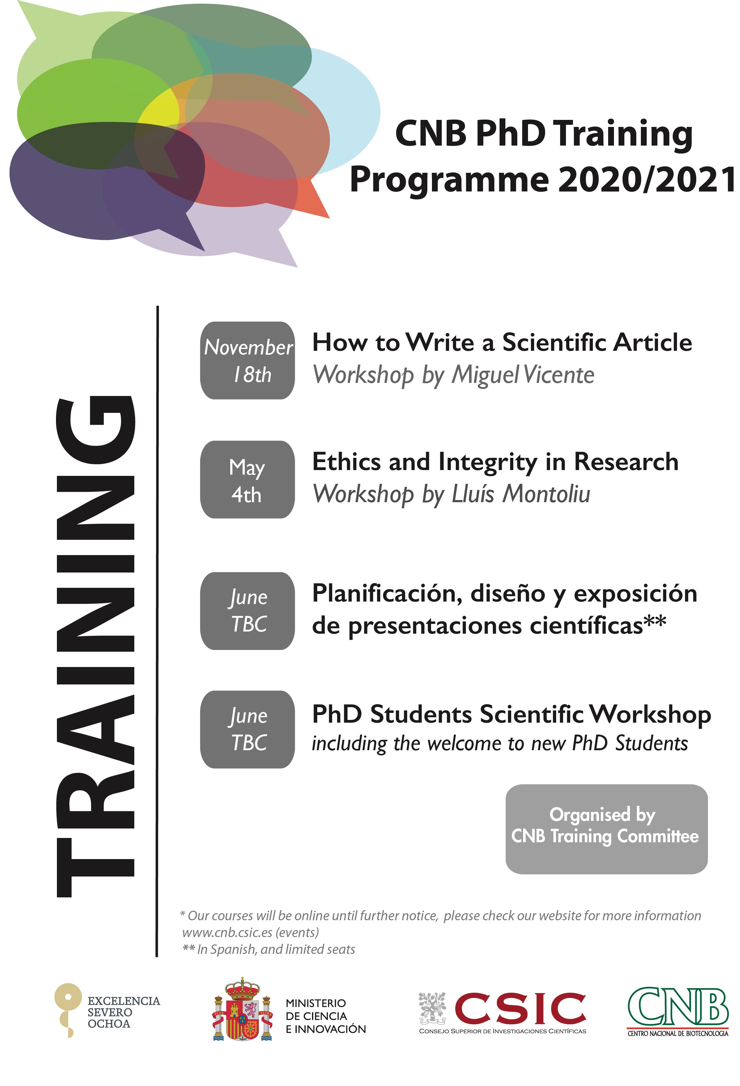 training courses for phd students