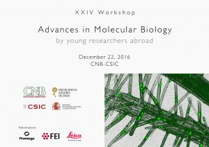 Programa: XXIV Workshop Avances en Biología Molecular por Jóvenes Investigadores en el Extranjero (22 dicembre 2016)