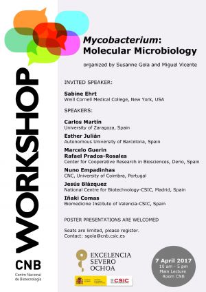 Workshop Mycobacterium: Molecular Microbiology (7 de abril 2017)